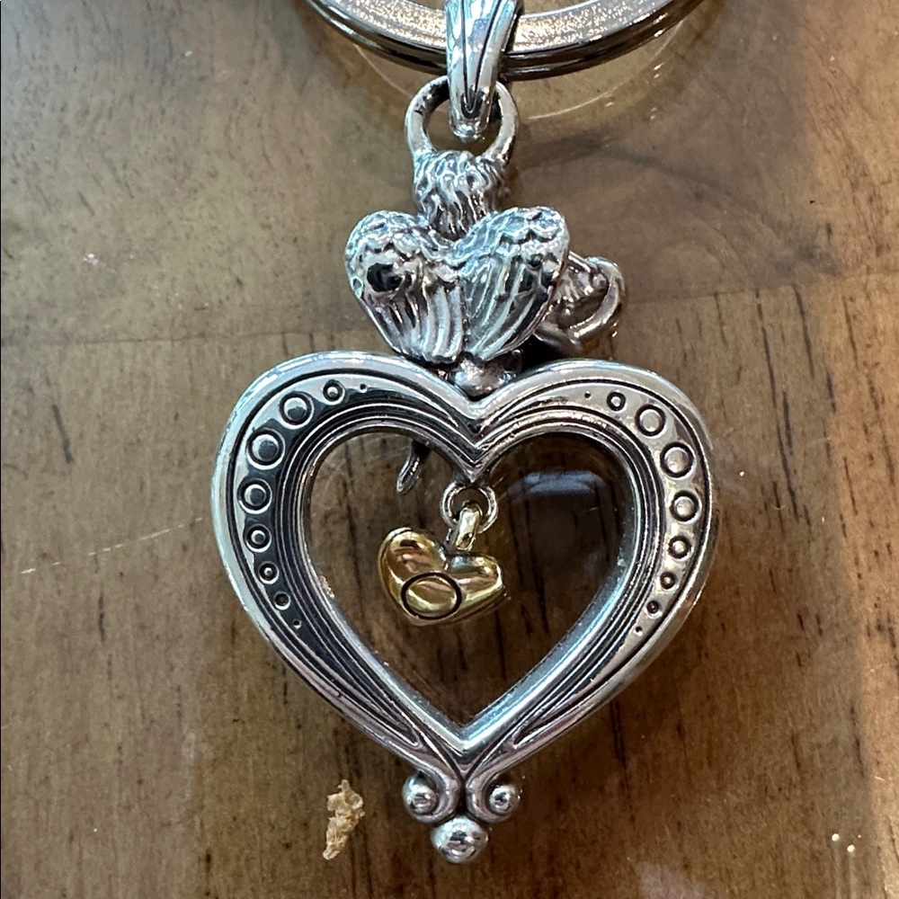 Brighton Silver and Gold Heart Keychain - Picture 2 of 3